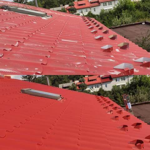 Renowacja blachodachówki - mycie malowanie i profesjonalna impregnacja pokryć dachowych.